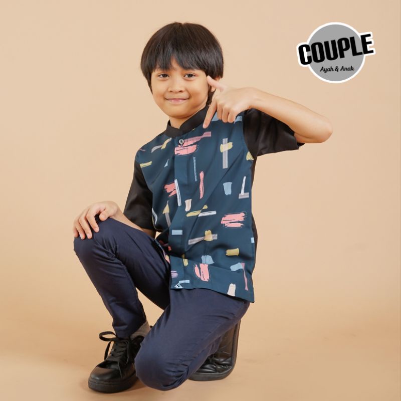 baju koko anak ABIZAIR TOSCA KIDS original alachwan bisa untuk couple keluarga