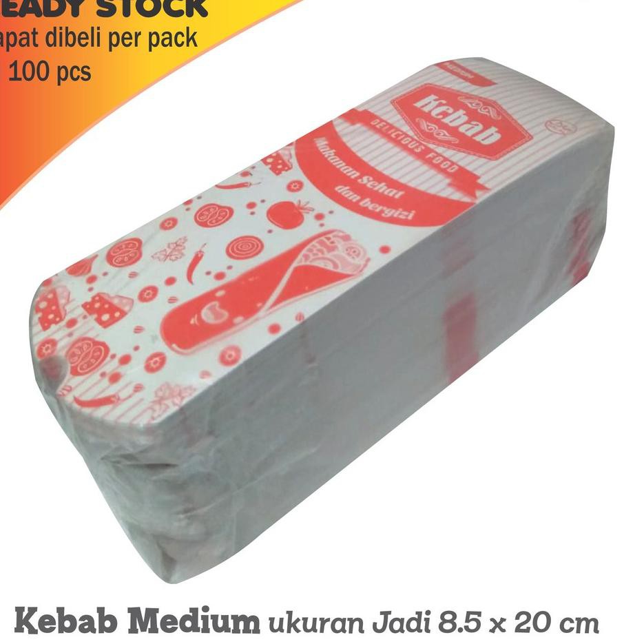 

TGR Bungkus Kemasan Dus Box Kebab uk 8.5 x 20 cm Cetak 1 Warna Produk Keren