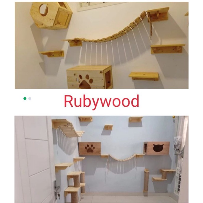 kandang kucing kayu/rumah kucing /cat house/cat playground custom