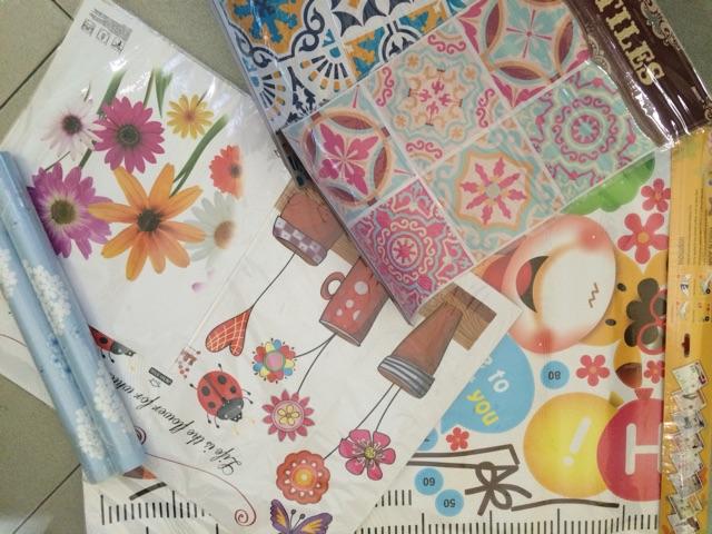 Fyc1001 45cm X 30 Cm Isi 6 Kotak Blue Classic Sticker Tegel