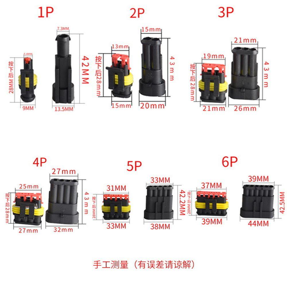 QUINTON Wire Connector 5Pcs Kawat Otomotif Mobil Truk1/2/3 /4 /5/6 Pin Way Seal Quad Bike Connecting