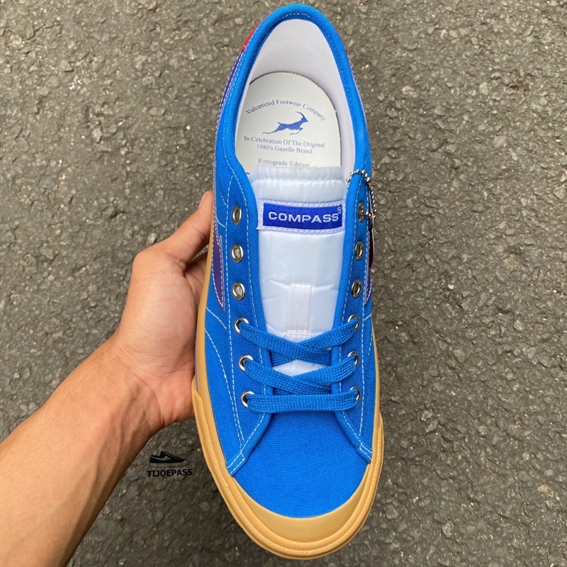 [ORIGINAL] SEPATU COMPASS RETROGRADE BLUE GUM LOW