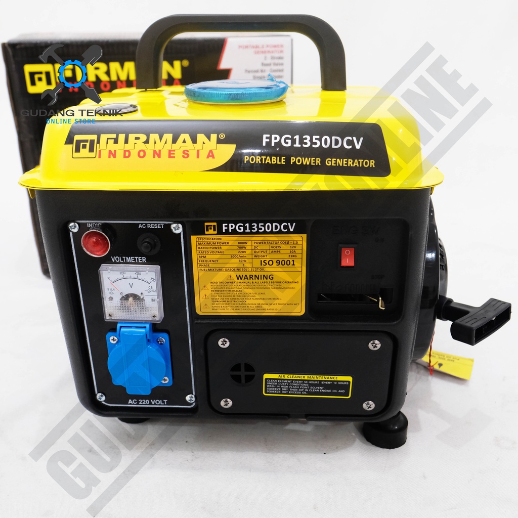 Genset Firman FPG1350DCV FI 700Watt / Generator Bensin 2Tak Firman FPG 1350 DCV 700W