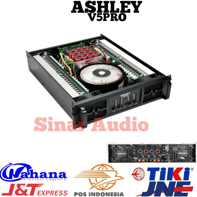 Power Amplifier ASHLEY V5PRO / V5 PRO 4CH Original Garansi Resmi