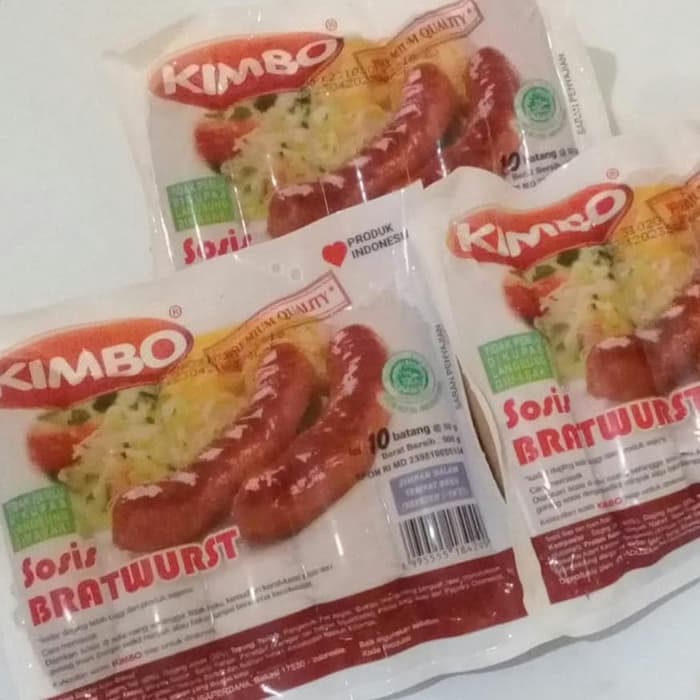 

KIMBO Sosis Bakar Bratwurzt isi 10s 500 gram Rasa Original