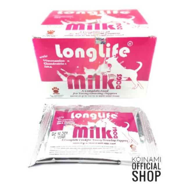 LONGLIFE MILK PUPPY @ 1 sachet pink / raid all / susu anak anjing / milk for dog  / petshop