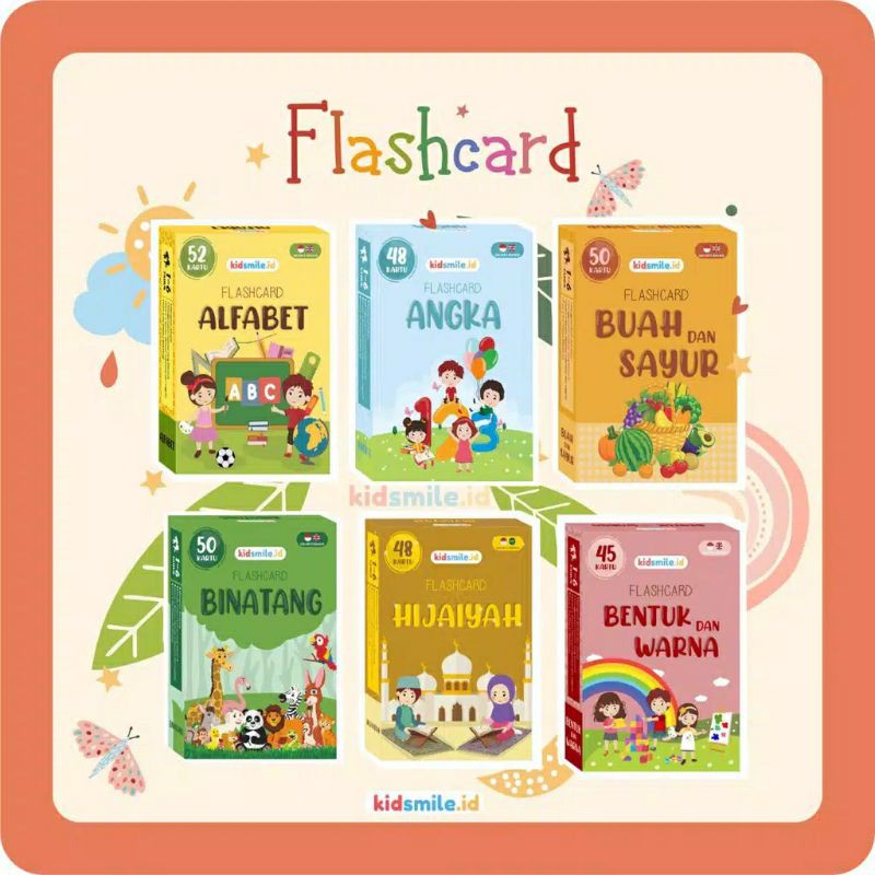 Flashcard Premium Flash Card Mainan Edukasi Anak Flashcard Anak Flash