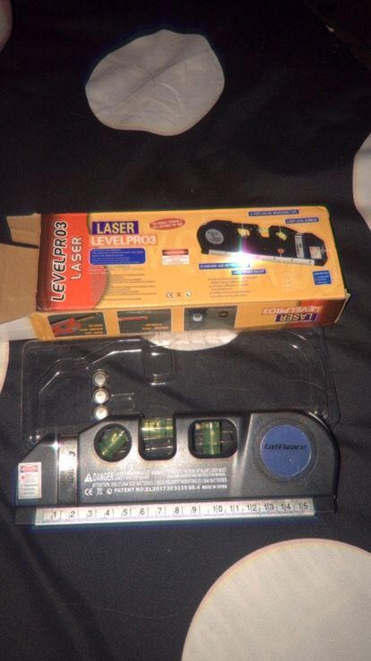 Alat Ukur Penggaris Laser Waterpass Meteran Laser Manual Fixit Level Pro3 250cm