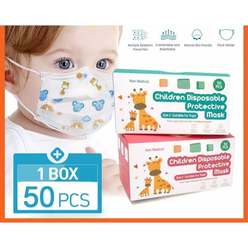 MASKER ANAK MOTIF LUCU CEWEK/COWOK
