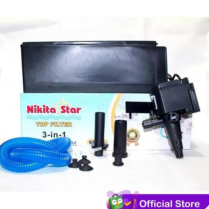 Top Filter Aquarium Lengkap Medium