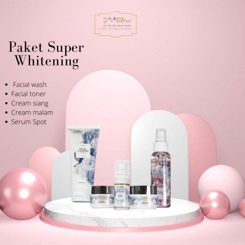 jglow skincare paket super whitening / j-glow paket super whitening / j glow paket super whitening