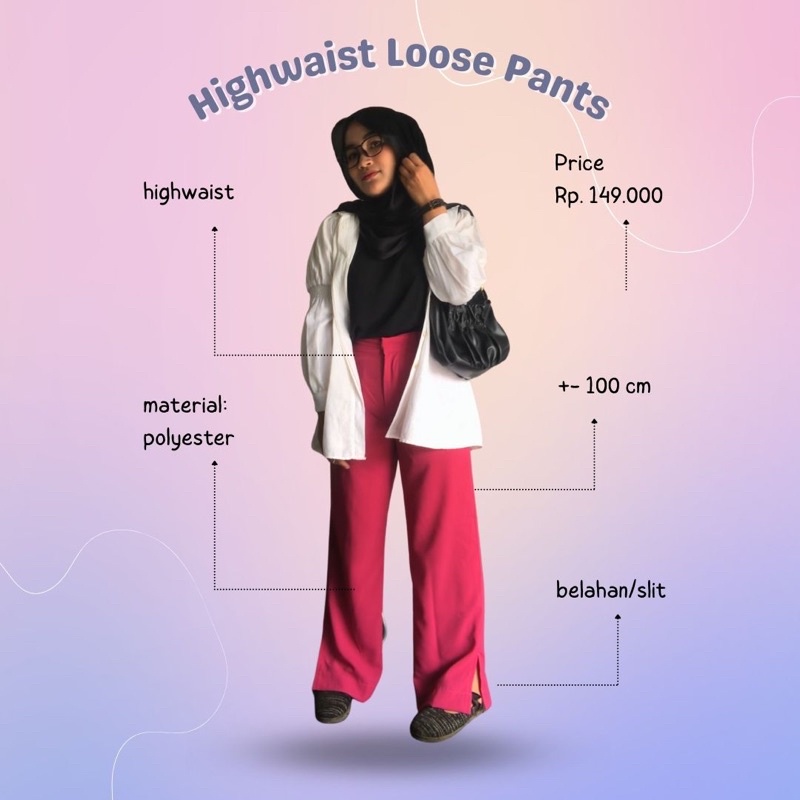 Highwaisted Loose Pants