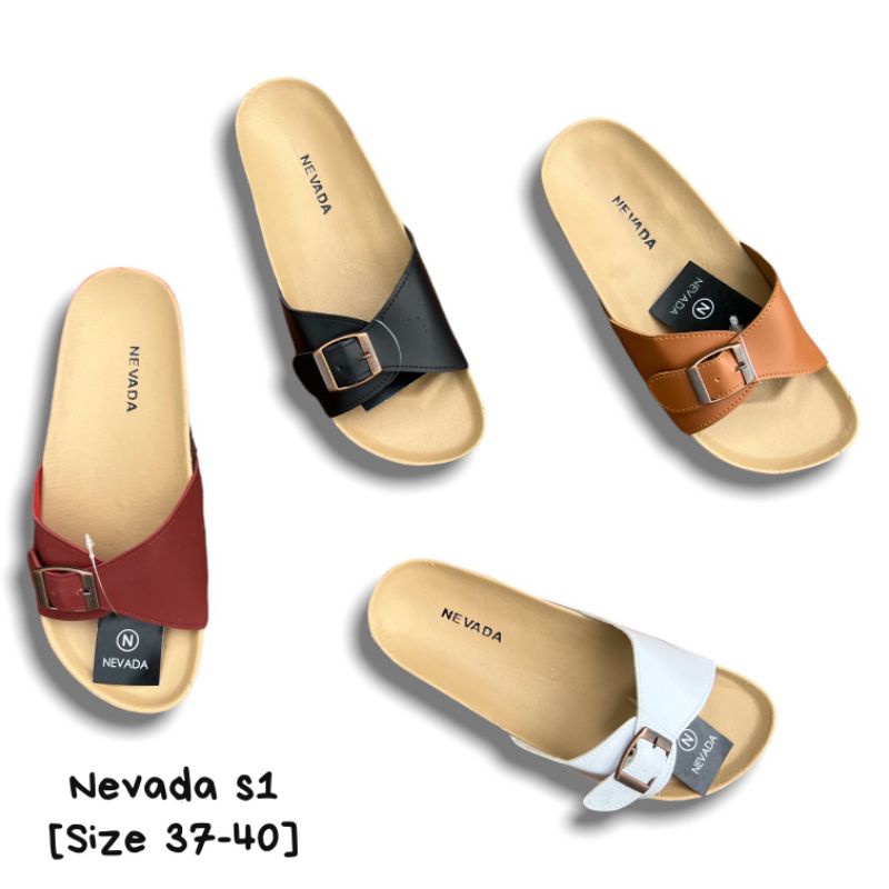 Sandal selop wanita Nevada s1 original brand matahari sendal slip murah wanita Fashion branded