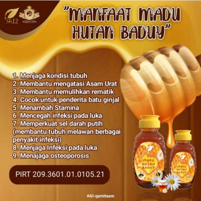 

Madu Hutan Baduy SR12 /madu Murni/madu kesehatan/madu untuk daya tahan tubuh.