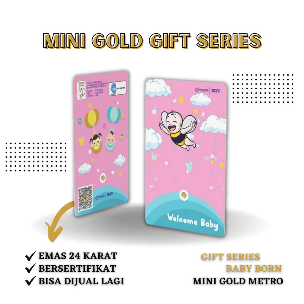 Mini Gold Gift Series Baby  0,5 0,1 0,25 0,5 gram