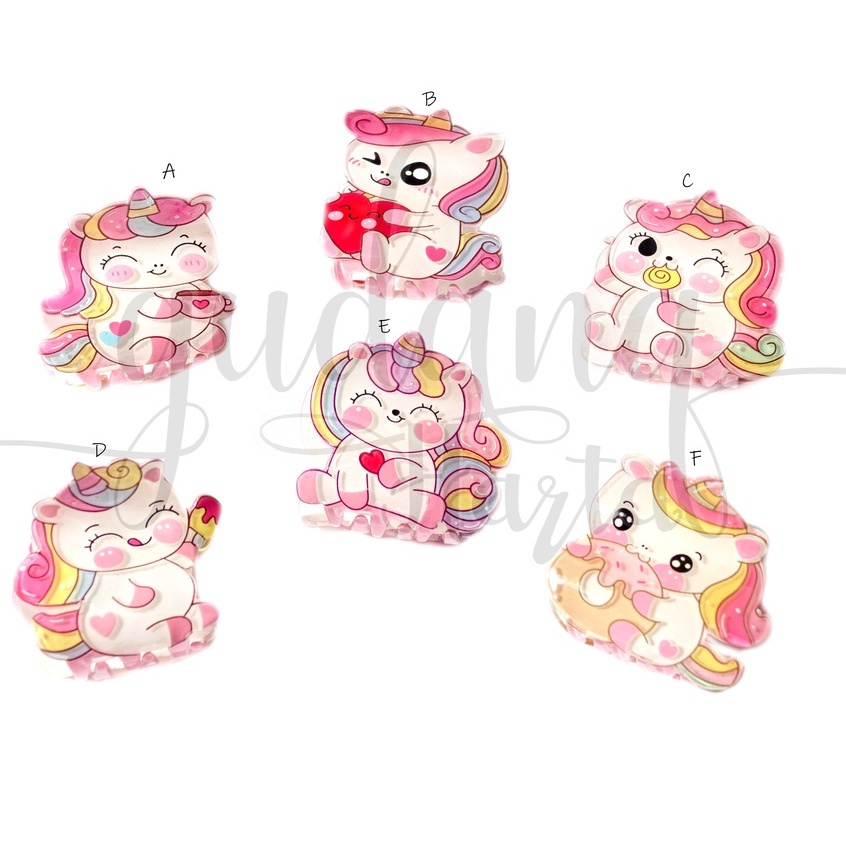 Jedai Rambut Unicorn Lucu Hairclip Motif Kuda Poni GH 212812