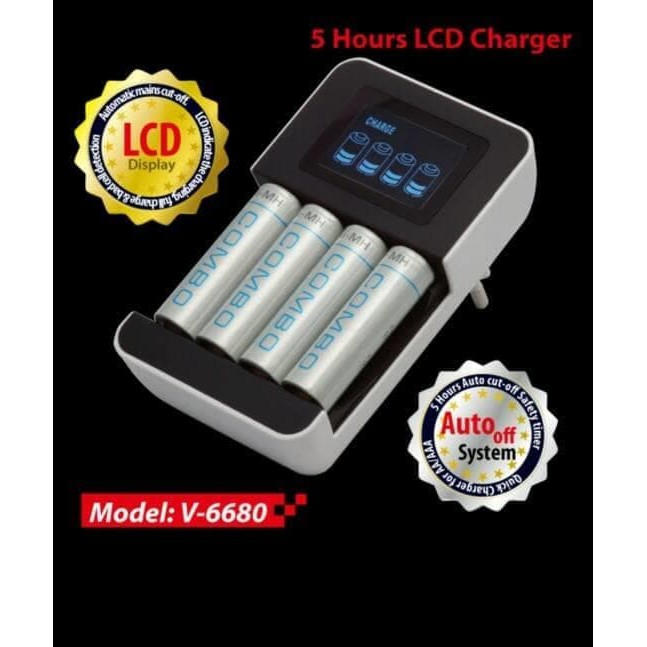 Jual BATTERY CHARGER/CHARGER BATERAI VANSON V6680 Shopee Indonesia