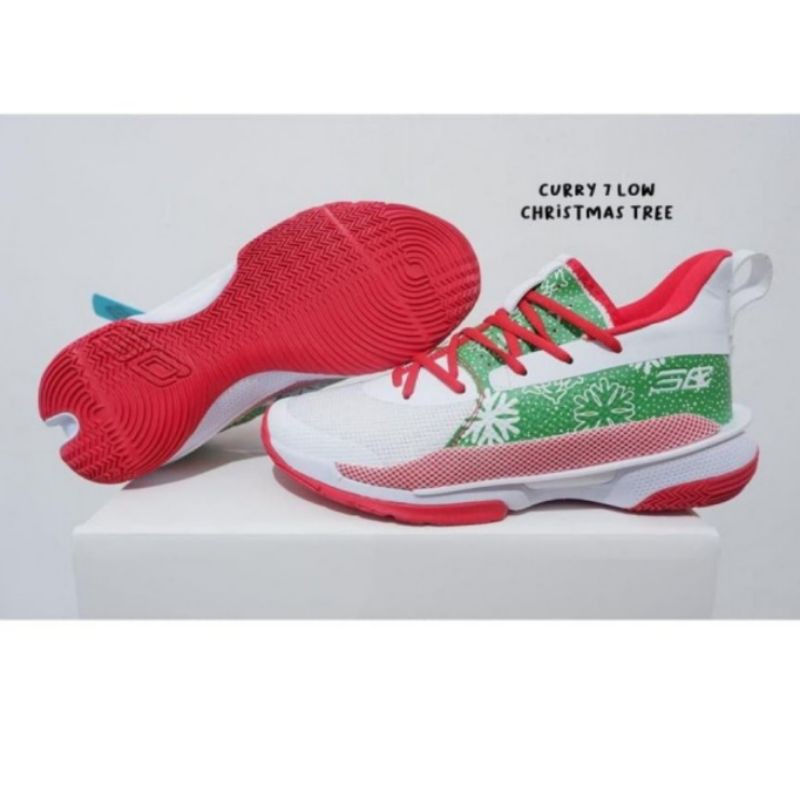 Sepatu Basket Curry 7 LOW Christmas Tree