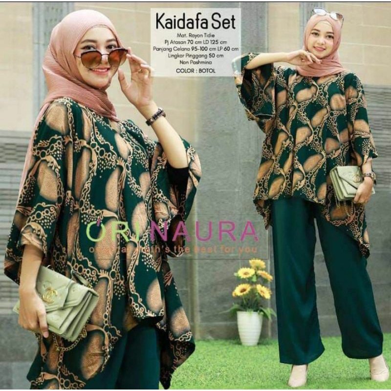 [COD] ORI NAURA SET KAIDAFA TIEDYE RAYON SETELAN CP WAKA MOTIF