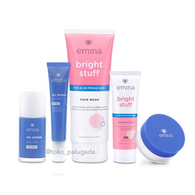 Emina Bright Stuff Acne Prone Package + Ms Pimple