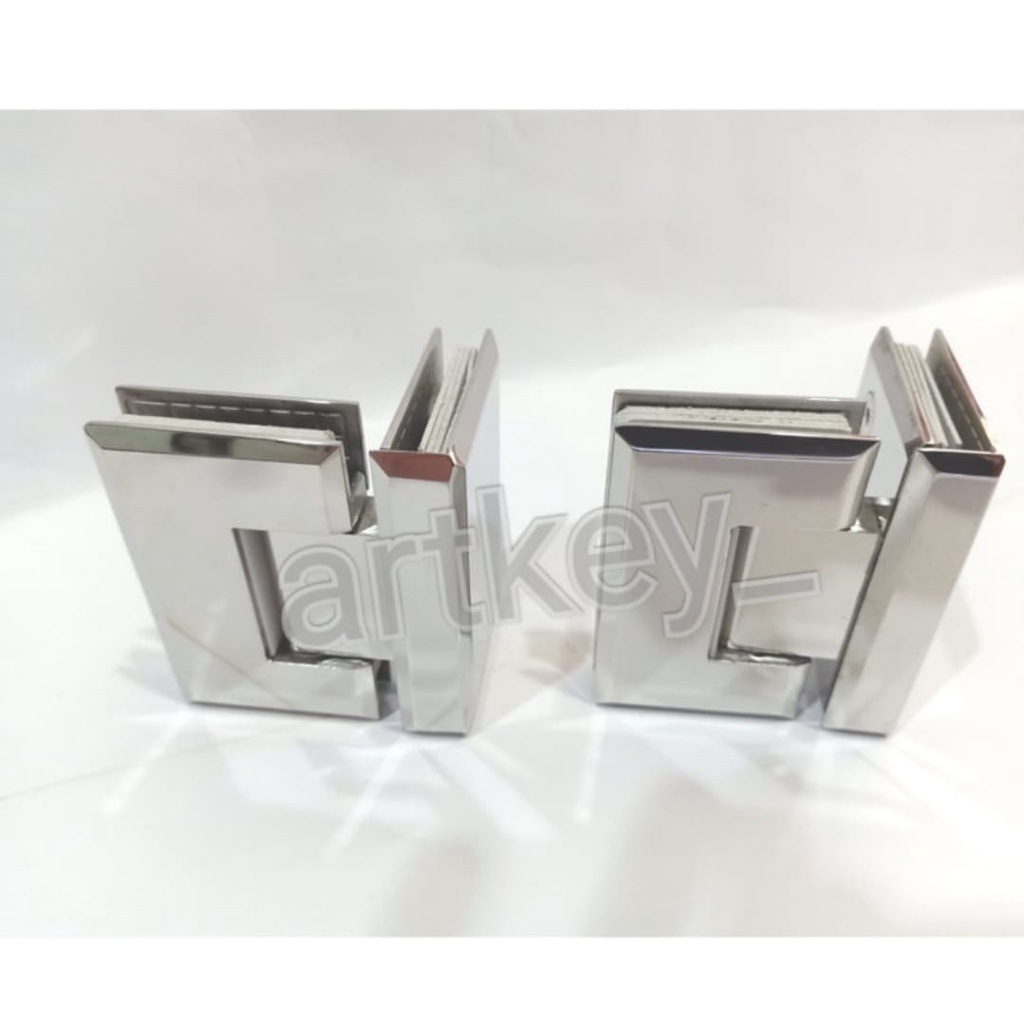 Engsel Shower Hinges Glass to glass 90° Stainless Steel SUS 304