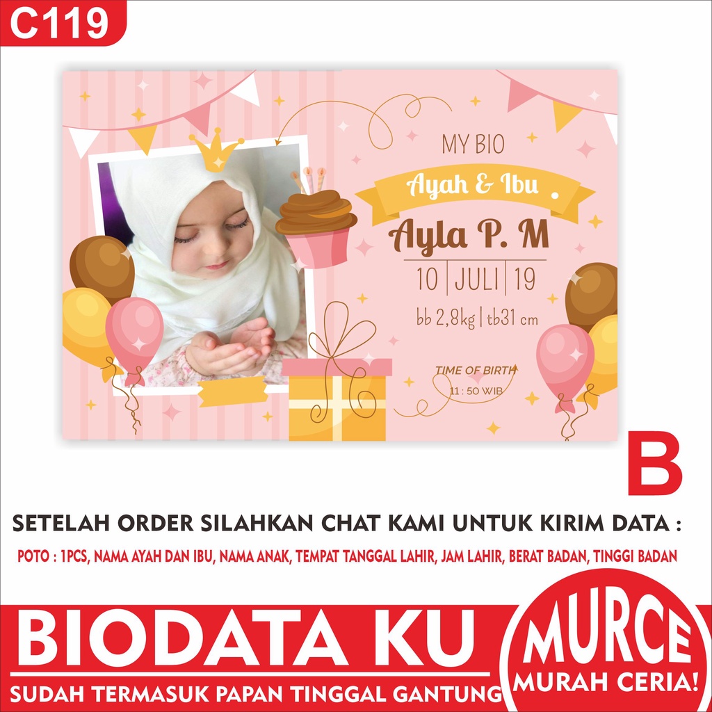 Biodata Bayi- Biodata Baby - Biodata Anak