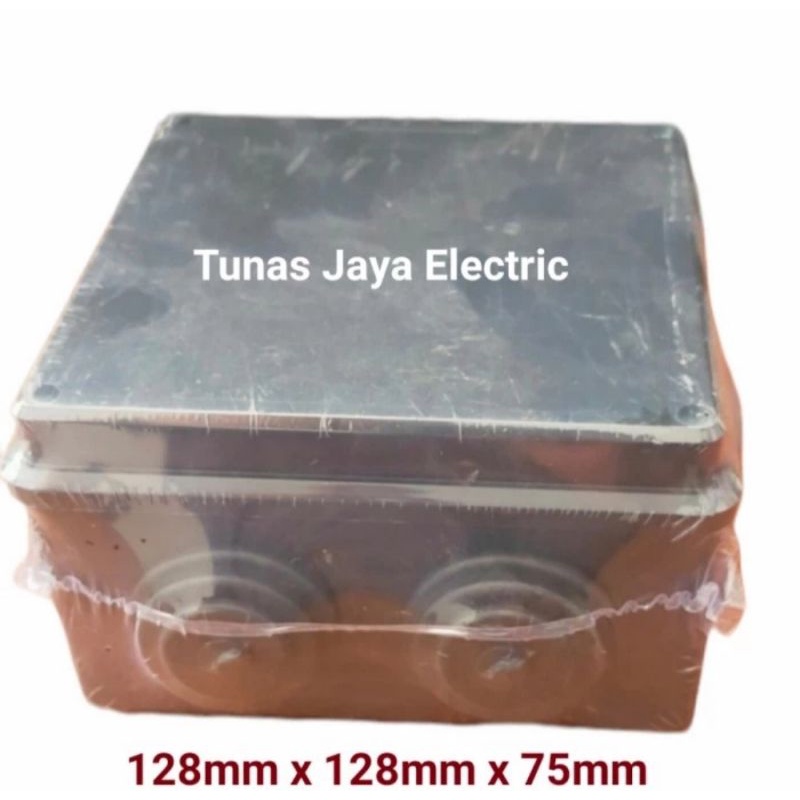 Dorados Kotak / Junction Box 128 x 128 x 75mm HITAM