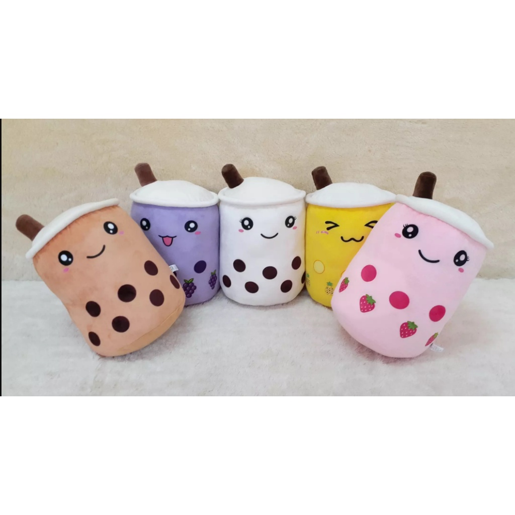 Boneka Boba jumbo milk tea size 30cm