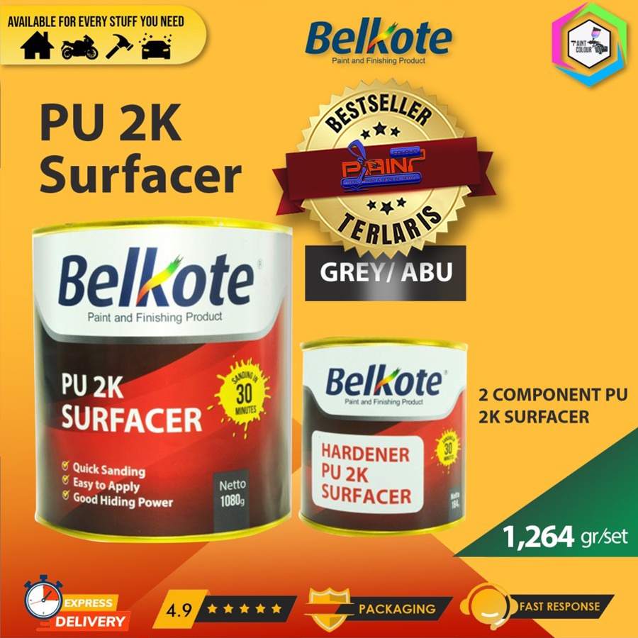 Belkote Epoxy PU 2K Surfacer Cat Dasar Epoksi 1kg