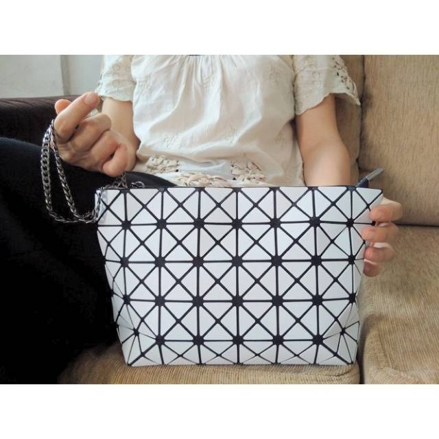 Tas Tangan Putih Merk BaoBao Mini Premium Branded Fashion Wanita Import Selempang