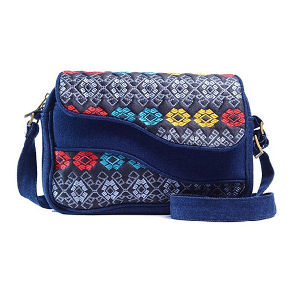 Tas Selempang Jeans Kulit Mokamula FALEEN BAG GIANELA untuk Wanita