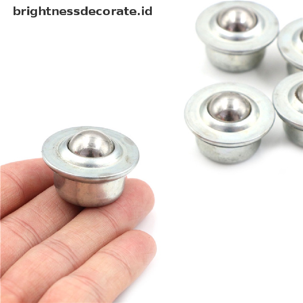 5 Pcs Cy-15H 32mm Ball Bearing Unit Conveyor Roller Wheels Bahan Metal