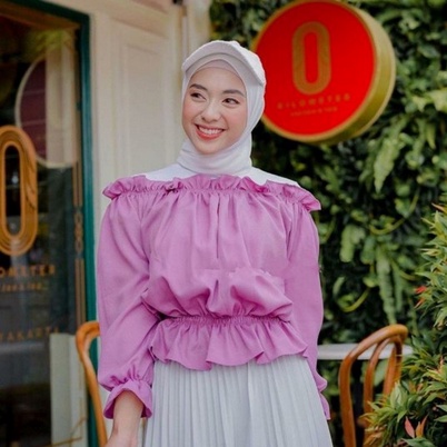 ilook | Mirabel Top Blouse | Blouse Wanita Bahan Creape Fit to L-1