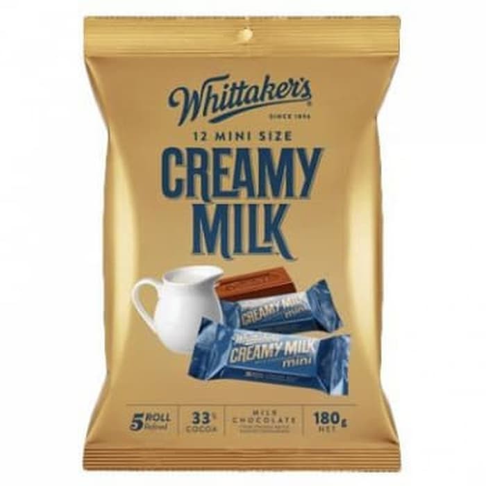 

#HANDCARRY Whittaker's Mini Milk Chocolate Creamy Milk 12s 180g - UFOHCR2093