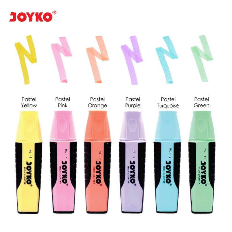 Highlighter Joyko Warna Pastel - Spidol Penanda Bacaan Buku