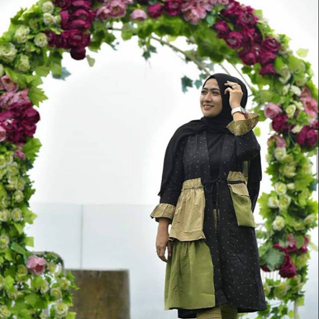 ELLIA HITAM OUTER BY JEENA STYLE (ORIGINAL)