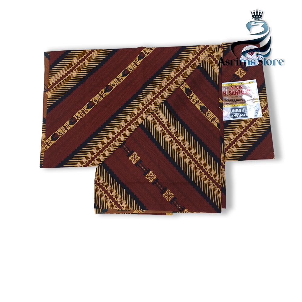 Kain Batik Jogja Jarik Batik Samping Kebat Jogjaan Hitam Putih Santoso AAA Premium Original-58AAA