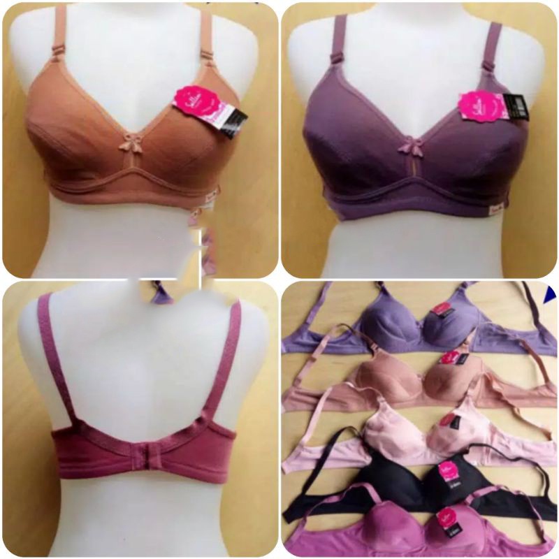 1 Pcs Bra / BH Sallem - Bra / BH Wanit Kain / Sport - Kancing / Kait 2 - Random Warna