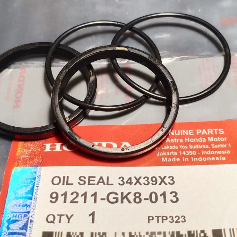 Oil Seal 34x39x3 Driven Face 91211-GK8-013 Puli Beat FI Spacy Revo AT Scoopy Vario