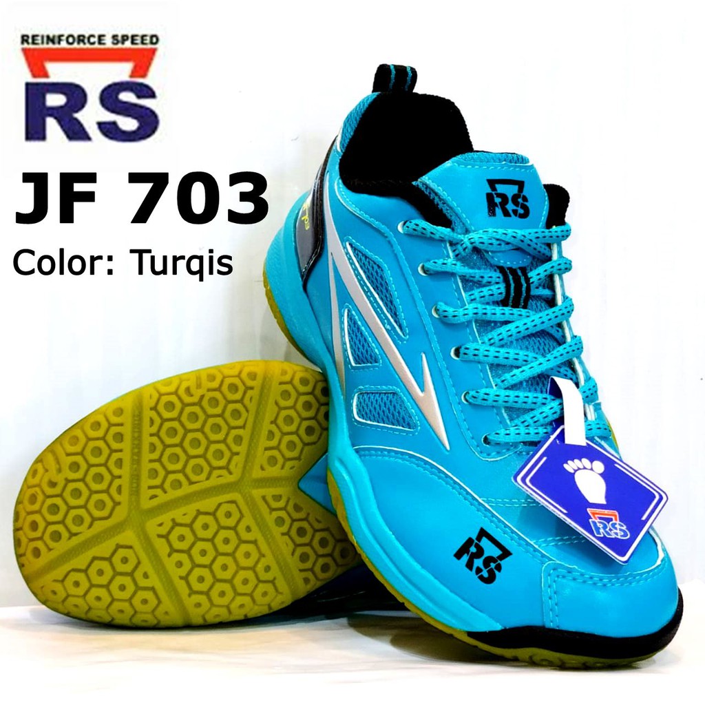 SEPATU BADMINTON REINFORCE SPEED JF 703 TURQIS