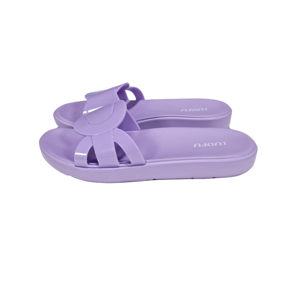 jelly sandal selop wanita karet luofu sendal slide kokop cewek import E7172E01SC