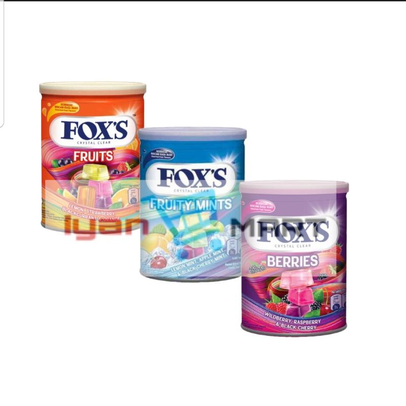 Permen Fox's Kaleng 180gr / Termurah Fox'S Candy Fruty Mint 180gr