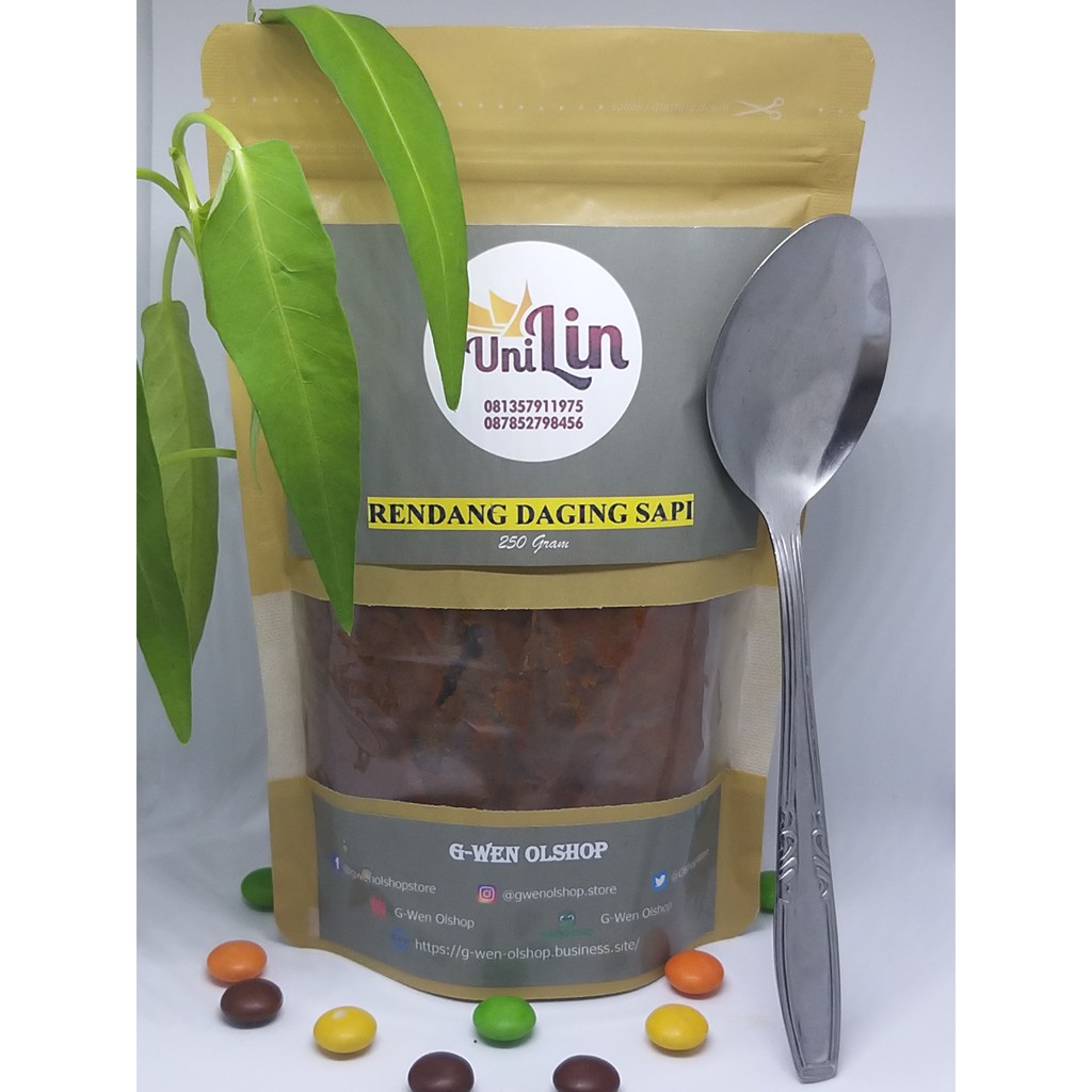 

Rendang Daging Sapi 250 Gram |Uni Lin | Enak, Berkualitas dan Murah