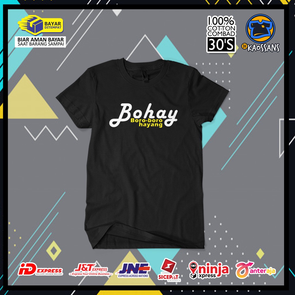 Kaos BORO BORO HAYANG Distro Premium / Kaos Distro Pria Wanita / Kaos Murah Tulisan Kata Sunda Lucu