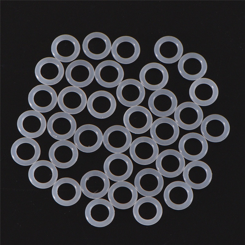 {LUCKID}120Pcs Silicone Rubber O-Ring Switch Dampeners White For Cherry MX Keyboard