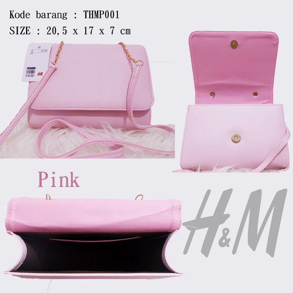 Tas Selempang Wanita Import Batam H&M/HnM HM Clunch Mini Murah Shopee