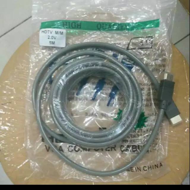 Kabel hdmi to hdmi panjang 5meter kualitas full hd