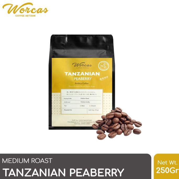 

WORCAS Arabica Tanzanian Peaberry 250 Gram - Medium Roast