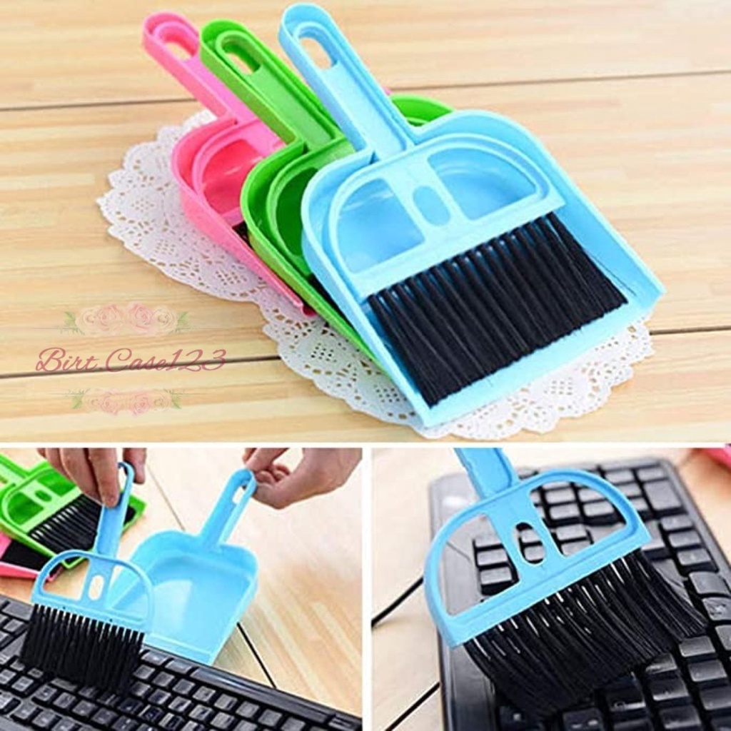 RT66 SAPU DAN PENGKI SET MINI DUSTPAN SEROK CIKRAK KECIL KEBERSIHAN KARPET MOBIL MEJA LAPTOP BC6201