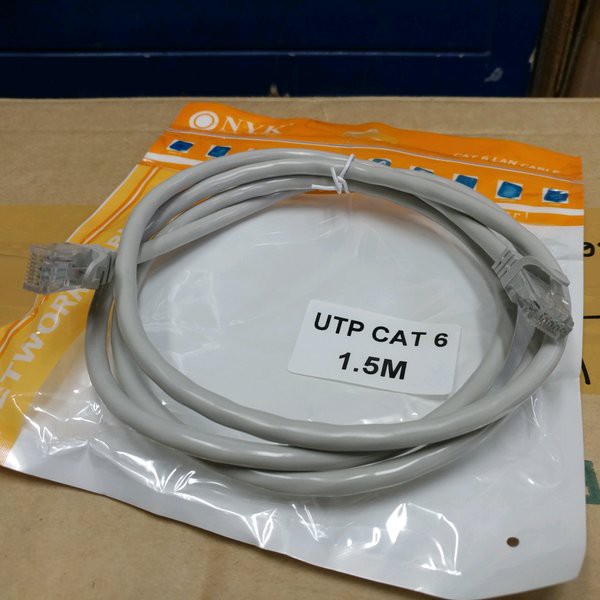 Kabel LAN 1.5 Meter CAT 6 Siap pakai